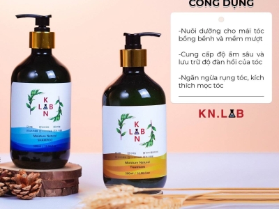 CẶP DẦU GỘI - XẢ TRỊ LIỆU THIÊN NHIÊN CHỐNG RỤNG TÓC, DƯỠNG ẨM KANGNAMLAB - Kn.Lab Moisture Nature