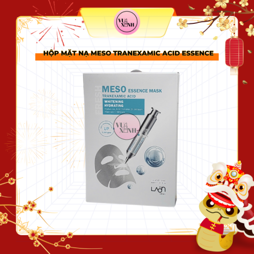 Hộp Mặt Nạ Bạc Làm Trắng Dưỡng Ẩm Laon Fresh Meso Essence Mask Tranexamic Acid Whitening Hydrating