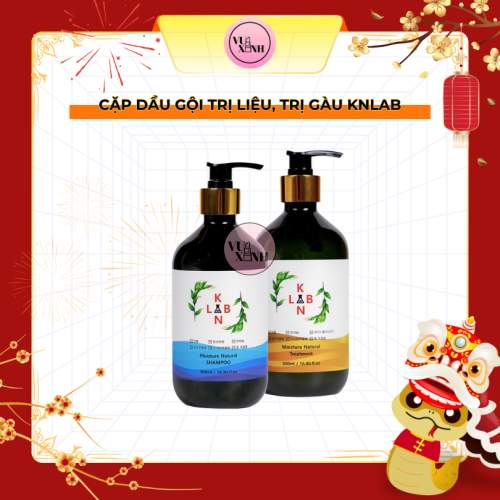Cặp dầu gội trị liệu, trị gàu và chống rụng tóc KangnamLab - Kn.Lab 500ml + 500ml 