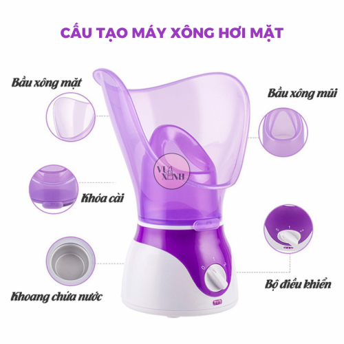 Máy Xông Mặt, Xông Mũi, Họng Tại Nhà Làm Đẹp Da Giúp Thư Giãn Chăm Sóc Da