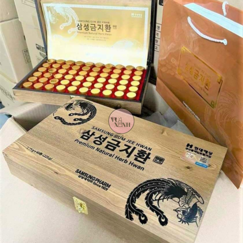 An Cung Ngưu Hoàng Hoàn Bổ Não 60 viên Hộp Gỗ Hàn Quốc