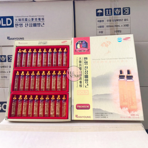 Tinh Chất Nước Hồng Sâm Núi Manyoung Hộp 30 Ống x 20ml