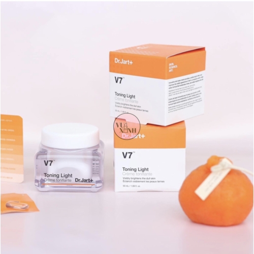 Kem Dưỡng Hỗ Trợ Làm Trắng Da, Giảm Thâm Mụn Dr.Jart+ V7 Toning Light