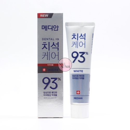 [4 MÀU] Kem Đánh Răng Giúp Trắng Răng, Giảm Ố, Loại Bỏ Mùi Hôi Median Dental IQ 93% Toothpaste 120g