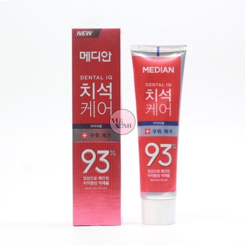 [4 MÀU] Kem Đánh Răng Giúp Trắng Răng, Giảm Ố, Loại Bỏ Mùi Hôi Median Dental IQ 93% Toothpaste 120g