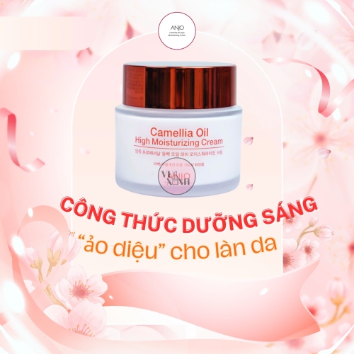 Kem Dưỡng Ẩm Da Mặt  Chiết Xuất Dầu Hoa Trà Anjo Professional Camellia 100ml